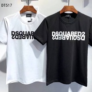 Dsquared2 women/men's letter print summer cotton Top T Shirt DT517 # IEHN
