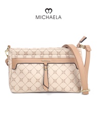 MICHAELA Checkered Sling Bag Elegant Chic Multi-Pockets Adjustable Strap Underarm Bag HB5506010 LX