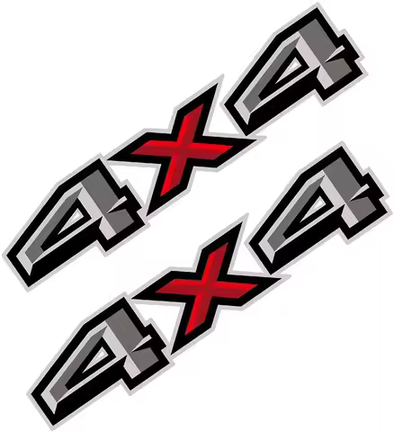 2PCS 4x4 Decals Stickers for Racing Rally 4x4 Off Road Truckwith Ford F150 F250 F350 4x4 Truck Campe