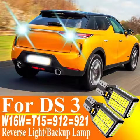2pcs W16W T15 921 Led Canbus Reverse Light Car Bulb Backup Lamp 912 12.8V 16W W2.1x9.5d For DS 3 CRO