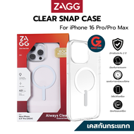 ใหม่!!! ZAGG รุ่น Clear Snap Case เคสใสกันกระแทก ใช้สำหรับ iPhone 16 Pro /Pro max