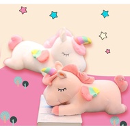 【SOFT】Unicorn stuffed toy Rainbow unicorn Horse plushie lying unicorn Down