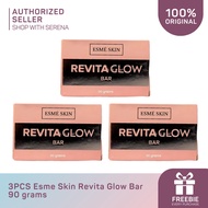 3PCS ESME Skin Revita Glow Bar Soap Face Body 90G Skin Lightening and Brightening Gentle Skin Soap