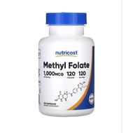 Nutricost, Methyl Folate, 1,000 mcg, 120 Capsules