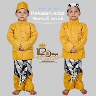 Basofi anak laki laki baju adat jawa anak TK, SD, SMP