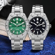 San Martin SN0130-G-B ｜深藍砂金石面/孔雀石面｜39mm ｜NH35｜｜自動機械錶｜藍寶石玻璃｜100m 防水 