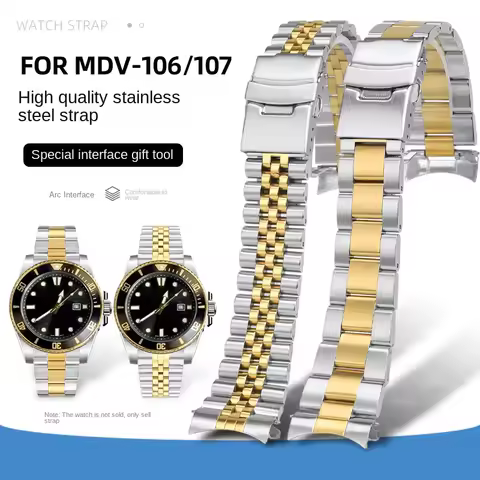 For Casio Duro 2784 MDV106-1A Mdv107-1A Watch Wristband Swordfish Bracelet mdv106/107 Watchband 22mm