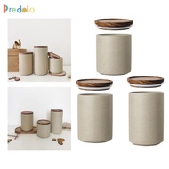 [Predolo] Coffee Bean Storage Container, Portable Food Storage Container, Porcelain Canister for Can