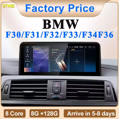 2024 New ID6 ID7 ID8 Wireless CarPlay AUTO 10.25inch For BMW 3/4Series F30 F31 F32 F33 F34 F36 Car V