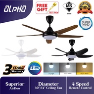 NEW 2022 Alpha Cosa Xpress LED 54/40 3 Color LED Remote Ceiling Fan + FREE GIFT