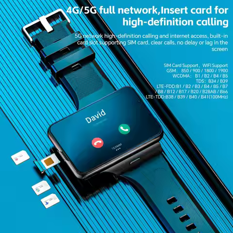 New LOKMAT 4G Smartwatch Men 2.88-inch Large Screen Dual Camera 6+128G WiFi GPS Video Calls Wrist Wa