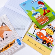 [Tặng bao tập] Bộ 10 Quyển Vở ô ly Cao Cấp (định lượng 80gsm) 96 Trang Chất Lượng Giấy Cao Cấp Không