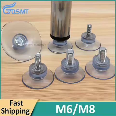 1~20Pcs Suction cup Screw adjustable foot screw support foot furniture anti slip foot pad M6/M8