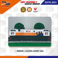 TRAIN TOY, ACRYLIC LOCOMOTIVE CC206