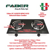 Faber Infrared Gas Cooker FC LAVICO KING 8152 Infrared Tempered Glass Cooker Gas Stove (Infrared Burner)