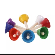(Ready Stock) Set of Bell 8pcs Loceng Sekolah Loceng Menjual Barang Loceng Mainan Music Instruments 