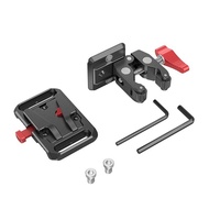Mini V Mount Battery Plate V-Lock Mount Battery Plate with Crab-Shaped Clamp Universal Camera Access