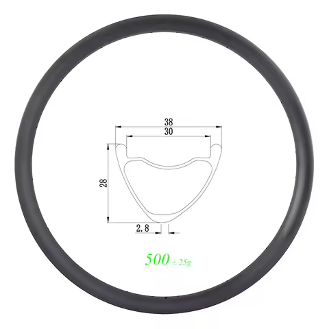 500g 29er MTB ENDURO DH 38mm asymmetric clincher tubeless carbon rim 28mm deep 30mm inner 28H 32H 36