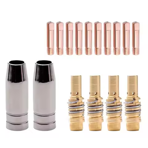 MB-15AK MIG Welding Contact Tip 15AK 0.8Mm Protective Nozzle For Rilon Riland Jasic Welding Supplies