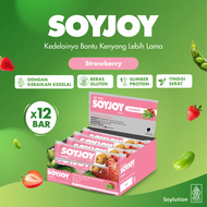 SOYJOY Snack Bar Kedelai Strawberry Box 12x30gr