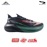 MERAH 910Nineten Running Shoes - KISHI RUN FLOW BLACK/ ORANGE RED