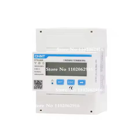 CHINT DDSU666 DDSU666-H DTSU666 Single Phase DIN-Rail Meter 5(80)A 1.5(6)A (RS485) Power Inverter El