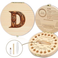 Round Wood Box Kid Lost Tooth Box Organizer Teeth Multifunctional Case Tooth Case Children Portable 