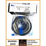 Motorcycle Bearing 6203 ZZ CM KOYO/ NTN 100% ORIGINAL/ Bearing Bearing Bearing Lahar/ Klahar Kelahar