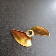 440 rc boat fan 40mm x 4.76mm Copper propeller brass propeller