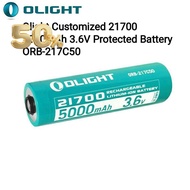 ถ่านชาร์จ Olight Customized ORB-217C50 INR 21700 5000mAh 3.6V Protected Lithium-ion Battery (มีวงจรป