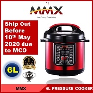 MMX Ewant 8-in-1 Multi-function Electric Pressure Cooker 6.0L Red (MMXYBD6-100R