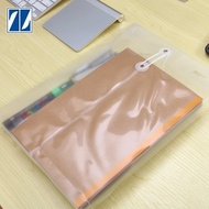 10 Pieces Pack More Free Shipping 5 Colors Optional ZL118 A4 Transparent File Bag Information Bag Wi