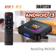 SMARTCOM Android Smart TV BOX 4GB + 64 GB HK1 Rbox K8 Resolution 8K Rockchip RK3528 Unlock Channel