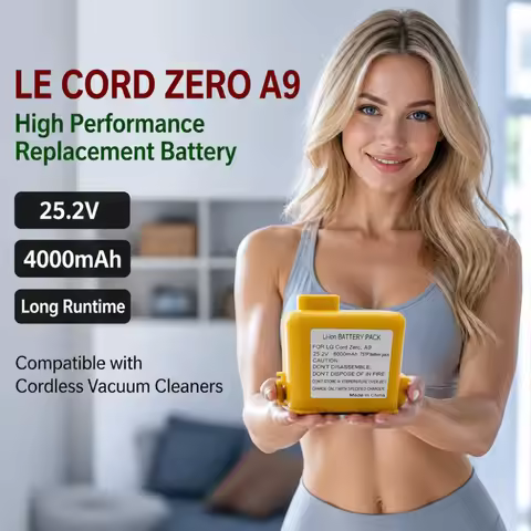 25.4V 6000mAh Vacuum Battery Pack, Replacement for LG Cord Zero A9 / A9+ / A9 Plus Cordless Stick Va