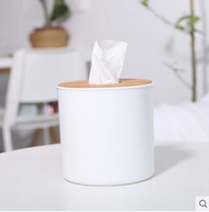 Nomi household simple and practical bamboo cover tissue box office paper box roll paper cylinder square