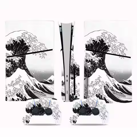 Skin Decal for PS5 Slim Disc Full Protective Cover for PS5 Slim Disc Console Skin for PS5 Slim
