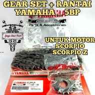 GEAR SET YAMAHA (5BP) SCORPIO Z GEAR PAKET SCORPIO (5BP) KUALITAS ASLI ORIGINAL YAMAHA