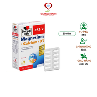 Viên uống bổ sung Canxi phòng ngừa loãng xương Doppelherz Magnesium + Calcium + D3 (Hộp 30 viên)