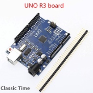 หนึ่งชุดUNO R3 CH340G + MEGA328Pชิป16MhzสำหรับArduino UNO R3บอร์ดพัฒนา + สายUSB