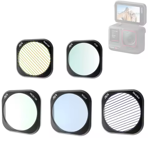 Glass UV CPL Star Gold Blue Streak Night 10X Lens Filter Cap Cover for Insta 360 Insta360 Ace Pro 2 