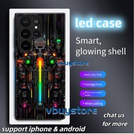 LED CASE Case for Samsung S24 Phone Case Glow Diy Samsung A71 Fashion Samsung A51 Cartoon Casing for