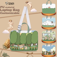 PU Laptop Bag Carrying Case Cute Cartoon Shockproof Bag 12 13 14 15 16 17 Inch for Macbook HP Dell Asus Acer Lenovo HUAWEI Handbag Laptop Backpack