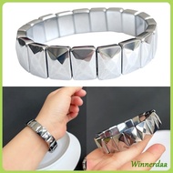 WIN Natural Terahertz Stone Bangle Bracelet For Women Men Healing Love Energy Beads