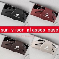 Leapmotor Car sunshade glasses case multifunctional glasses clip car sunglasses holder car sunglasse