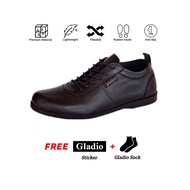 Sepatu Gladio Kasula Hitam Pria bahan kulit - Gladio Klasik