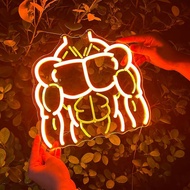 Man Body Neon Sign Muscular body Led Light Neon Light Gym Body Sign for Shop Bar Gym room Sculpted D