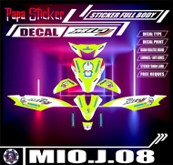 DECAL FULL BODY Mio J Variasi Sticker Stiker Skotlet Lis Motor List Body List Motor Lis DECAL Body Y
