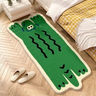 Cartoon wave bedroom floor mat funny animal bedside carpet bed front mat living room household carpe