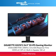 GIGABYTE GS25F2 24.5" Gaming Monitor - FHD/IPS/200Hz 1ms/HDMI/DP/Built-in Speaker