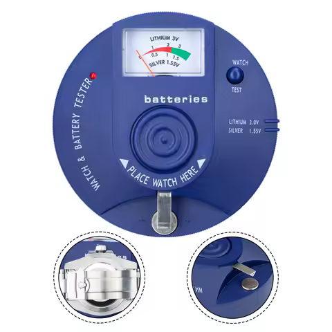 Quartz Movement Tester, Watch Battery Pulse Tester 1.5V/3V Button Battery Analyzer For Battery Charg